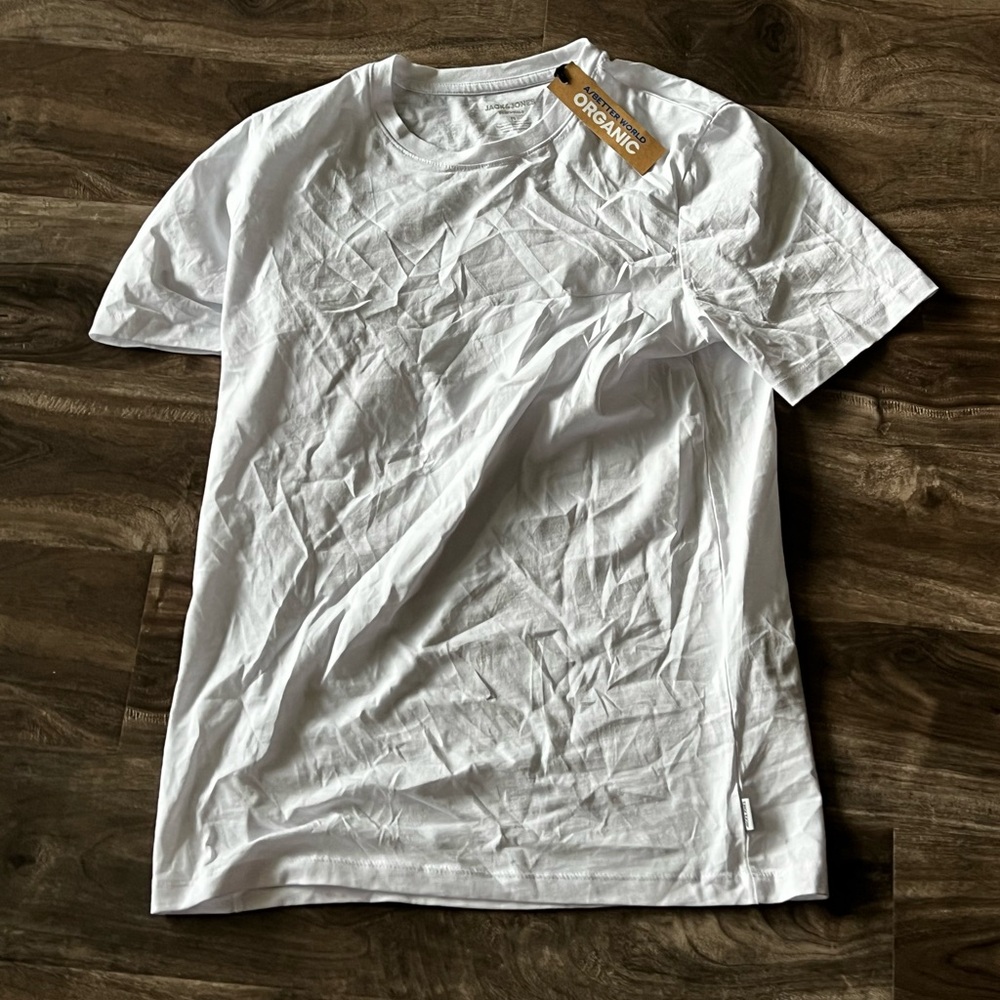 Jack & Jones Essentials Medium Organic Cotton White T-Shirt